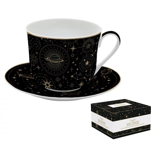 Porcelán reggelizőcsésze+alj 400ml dobozban,Atmosphere, Celestial, R2S.1454CELE