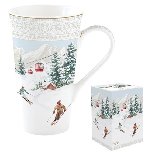 Porcelánbögre 600ml, dobozban, Chalet, R2S.1462CHAL