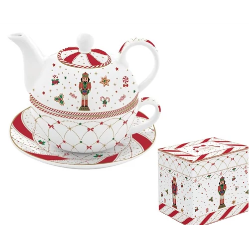 Porcelán egyszemélyes teáskészlet 350ml,+350ml, dobozban, Nutcracker Twist, R2S.104NTWI