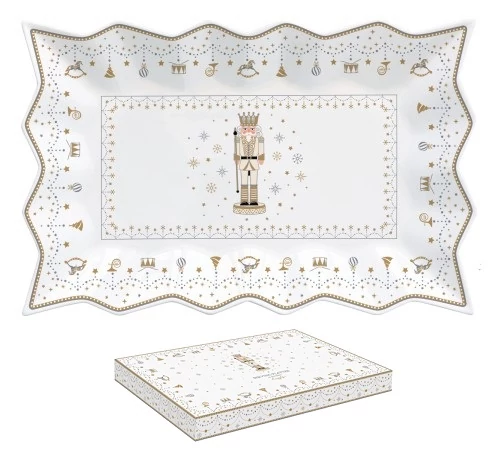 Porcelántálca 35x23cm, dobozban, Royal Nutcracker, R2S.1004RNUT