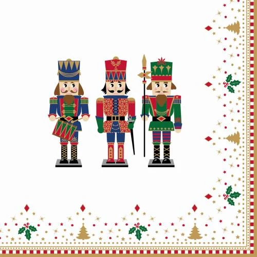 Papírszalvéta 33x33cm,Nutcrackers, 20db-os, R2S.414NUTC
