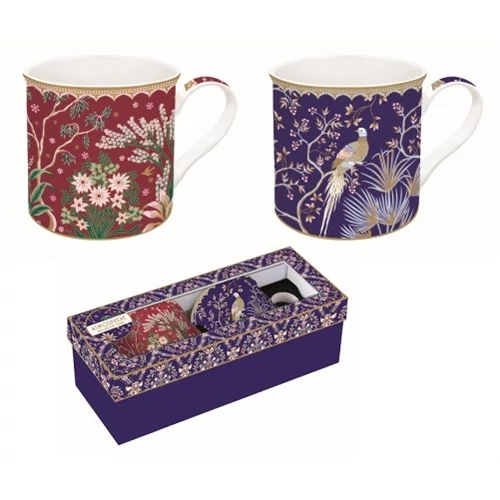 Porcelán bögreszett 2db-os, 300ml, dobozban, Atmosphere, Electic Chic, R2S.178ECLE