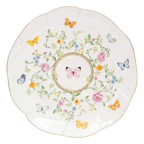 Porcelán desszerttányér 20,5cm,Dancing Butterflies, R2S.3122DANB