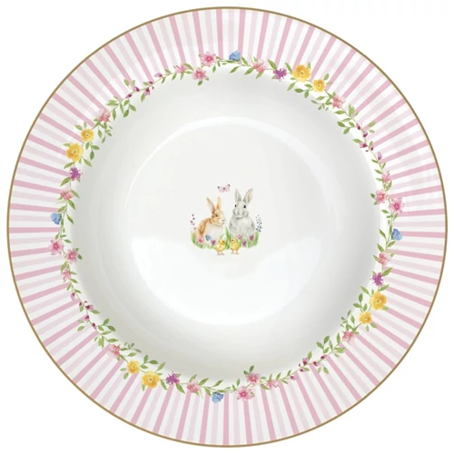Porcelán mélytányér 21,5cm, Happy Easter, R2S.943EAST