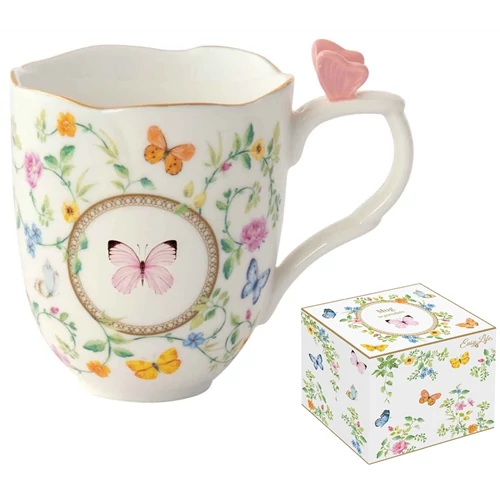 Porcelánbögre 350ml dobozban,Dancing Butterflies, R2S.3123DANB