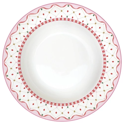 Porcelán mélytányér 21,5cm, Sweet Christmas, R2S.3101SWEC