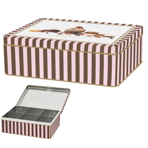 Teafiltertartó fémdoboz 20,5x16x7cm Sweet Moments, R2S.079SWEM