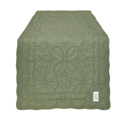 Zöld steppelt asztali futó 40x140cm, N.S.HTH241510