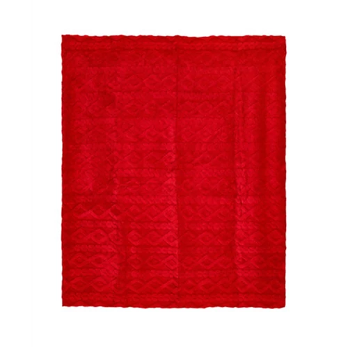 Piros jacquard pléd 130x160cm, N.S.MD240802