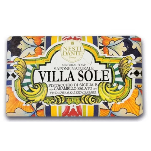 Sole,Sicilian Pistachio & Salted Caramel (pisztácia-sós karamell) szappan 250g, N.D.Villa