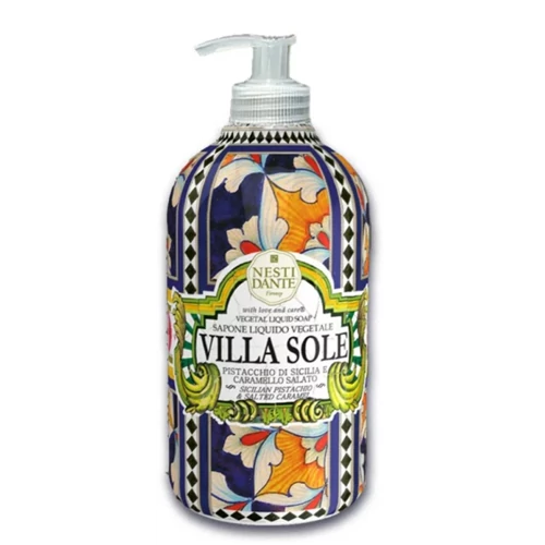 Sole, Sicilian Pistachio & Salted Caramel (pisztácia-sós karamella) folyékony szappan 500ml, N.D.Villa