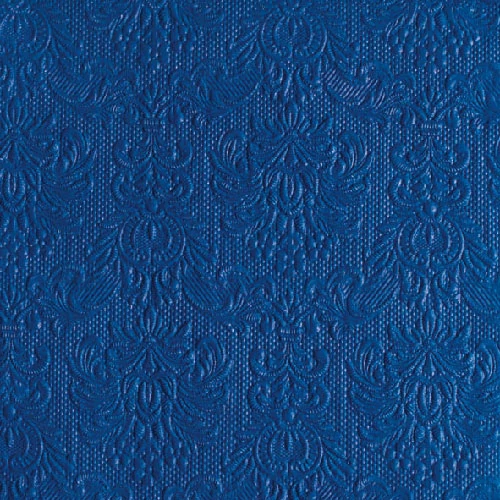 Elegance navy dombornyomott papírszalvéta 33x33cm,15db-os, AMB.13305500