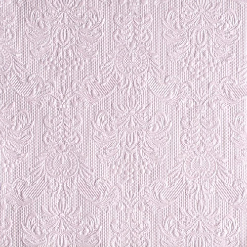 Elegance pearl lilac dombornyomott papírszalvéta 33x33cm,15db-os, AMB.13306924