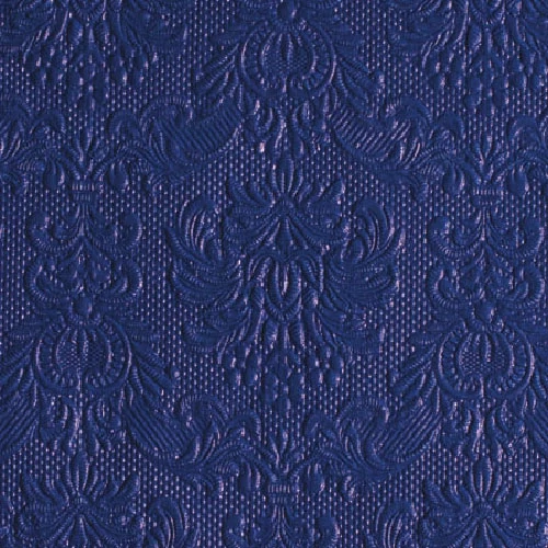 Elegance blue dombornyomott papírszalvéta 25x25cm,15db-os, AMB.12507030