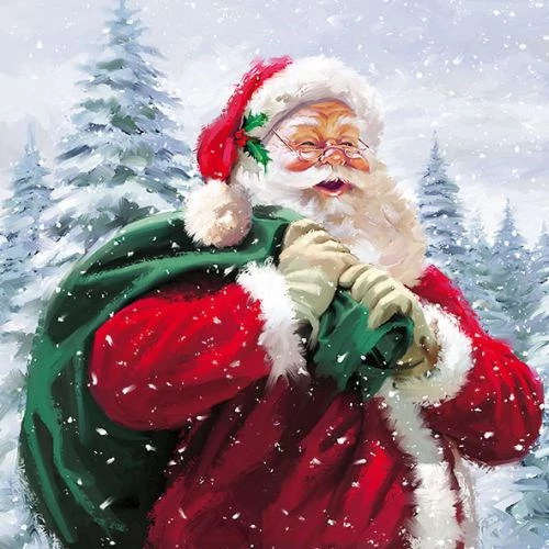 Ho Ho Ho papírszalvéta 33x33cm,20db-os, AMB.33304230
