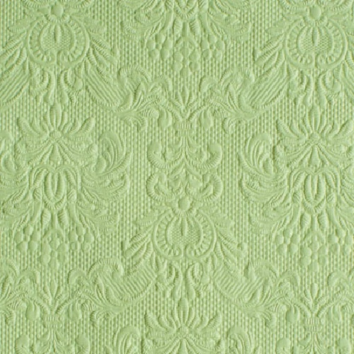 Elegance Pale Green dombornyomott  papírszalvéta 33x33cm,15db-os, AMB.13307907