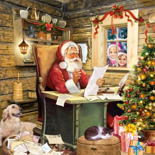 Santa's Mail papírszalvéta 33x33cm,20db-os, AMB.33304615