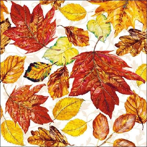 Leaves papírszalvéta 33x33cm,20db-os, AMB.13311095