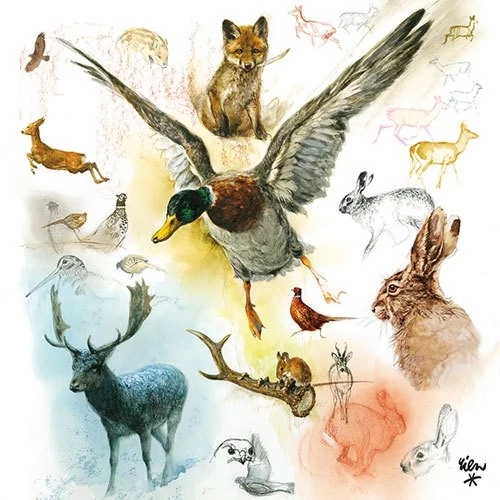 Wild Animals papírszalvéta 33x33cm,20db-os, AMB.13312335