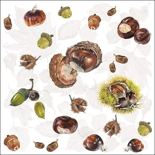 Chestnuts papírszalvéta 33x33cm, 20db-os, AMB.13314505