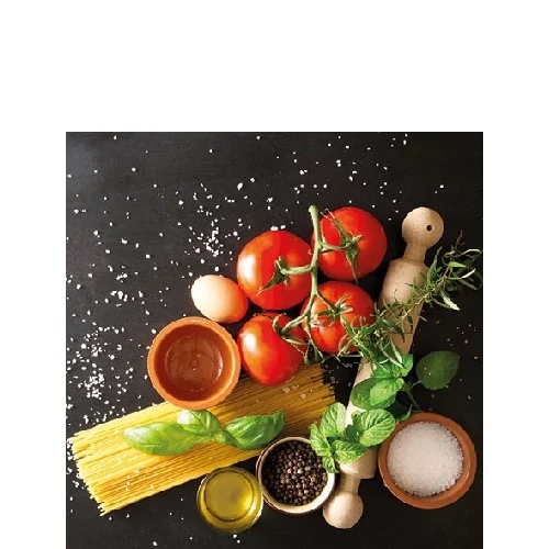 Italian Food papírszalvéta 25x25cm,20db-os, AMB.12514350