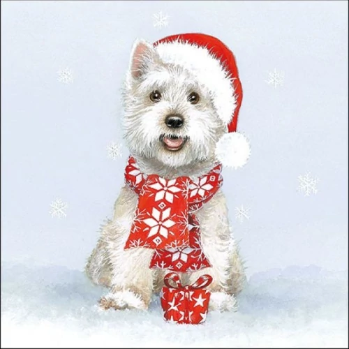 Westie papírszalvéta 33x33cm, 20db-os, AMB.33315285