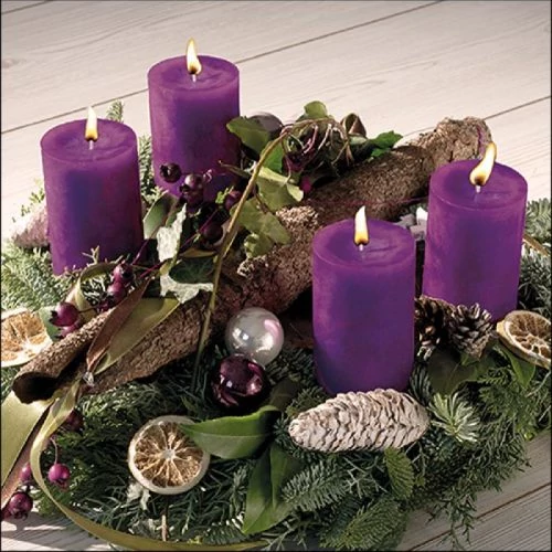 Advent Wreath papírszalvéta 33x33cm, 20db-os, AMB.33315830