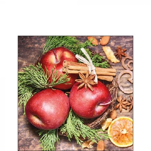 Winter Apples papírszalvéta 25x25cm, 20db-os, AMB.32515300