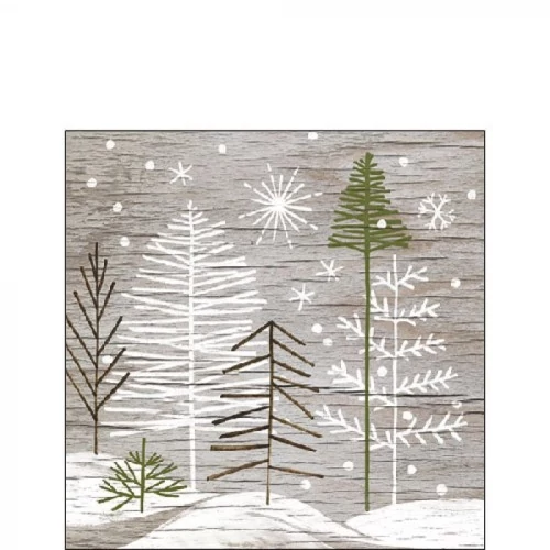 Trees On Wood papírszalvéta 25x25cm, 20db-os, AMB.32515495