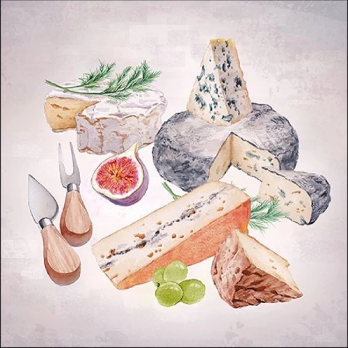 Fromages papírszalvéta 33x33cm,20db-os, AMB.13316055