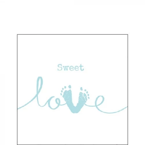 Sweet Love Boy papírszalvéta 25x25cm,20db-os, AMB.12516045