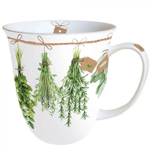 Fresh Herbs porcelánbögre 0,4L, AMB.18416285
