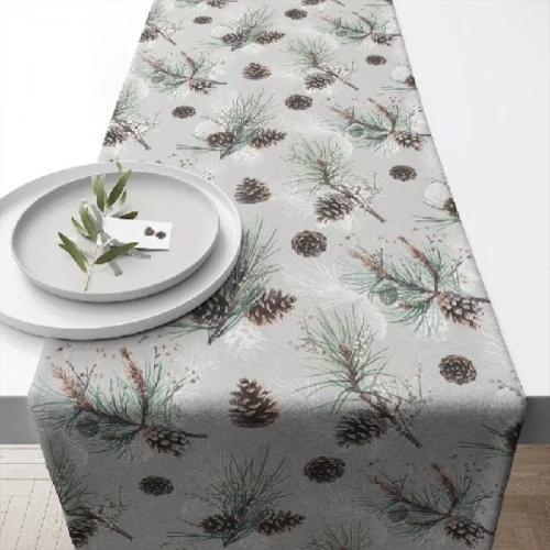 Pine Cone All Over asztali futó 40x150cm, 100% pamut, AMB.36616470