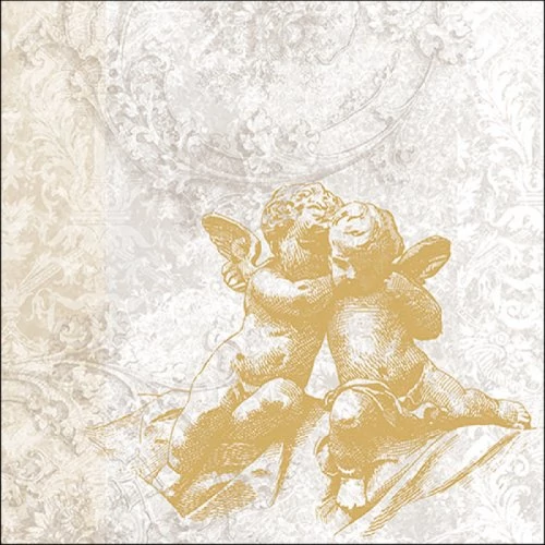 Classic Angels Gold papírszalvéta 33x33cm, 20db-os, AMB.33316700