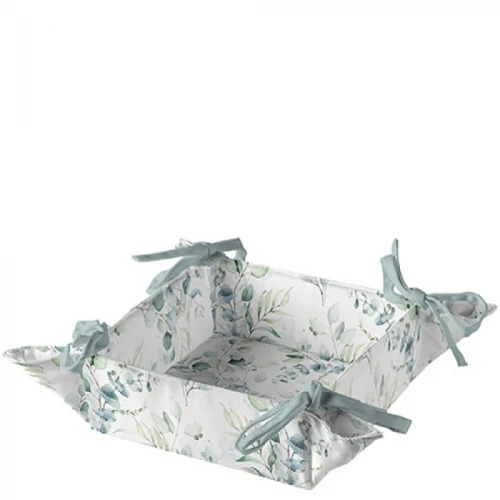 Eucalyptus All Over kenyérkosár 20x20x7cm, 100% pamut, AMB.16917165