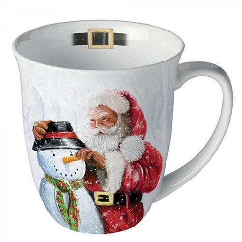 Santa and snowman porcelánbögre 0,4l, AMB.38418020