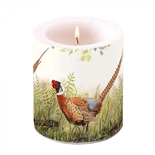 Glorious pheasant átvilágítós gyertya 10x10cm, AMB.19317515