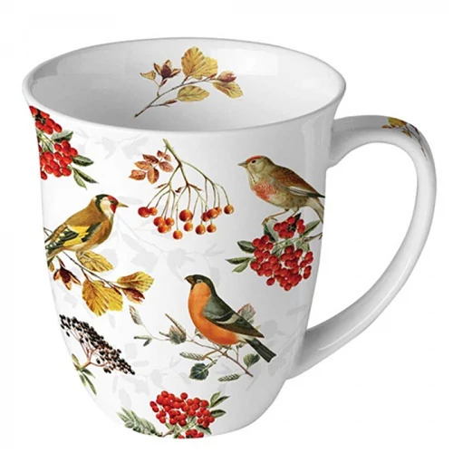 Autumn birds porcelánbögre 0,4l, AMB.18417730