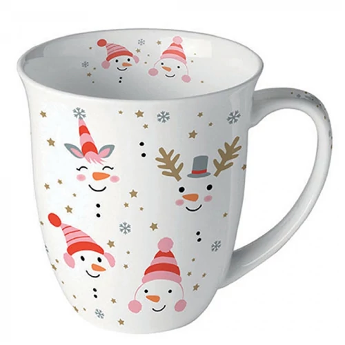 Funny snowmen porcelánbögre 0,4l, AMB.38418850