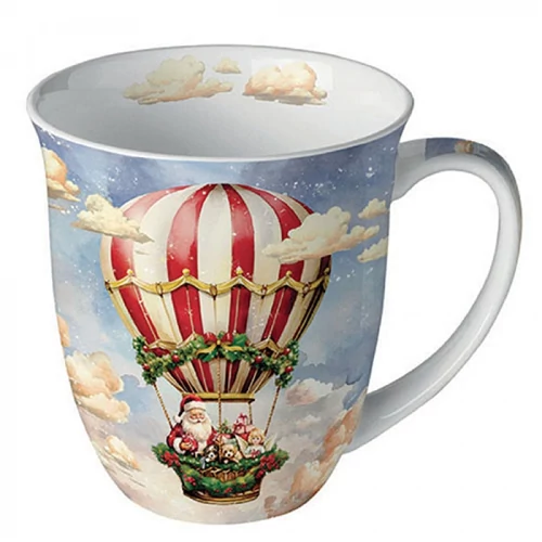 Santa's air balloon porcelánbögre 0,4l, AMB.38419230