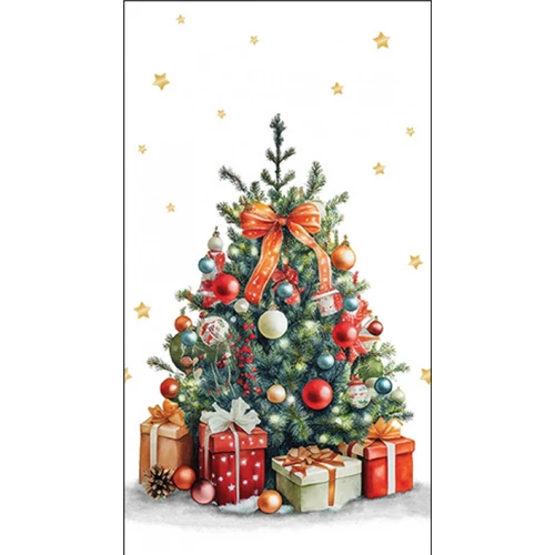 Decorated Christmas tree papírszalvéta 33x40cm, 15db-os, AMB.31119175