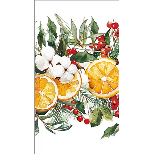 Winter Oranges papírszalvéta 33x40cm, 15db-os, AMB.31119935