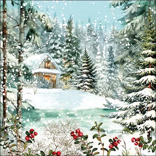 Cabin in the woods papírszalvéta 33x33cm, 20db-os, AMB.33320070