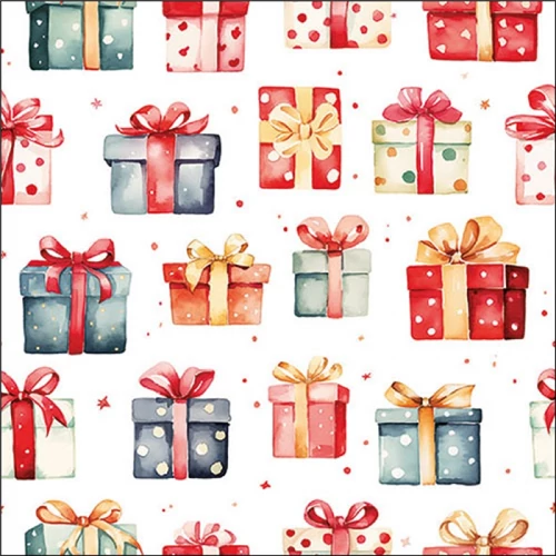 Gift boxes papírszalvéta 33x33cm, 20db-os, AMB.33320215