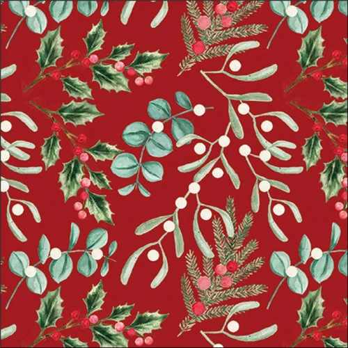 Foliagle scatter red papírszalvéta 33x33cm, 20db-os, AMB.33319943