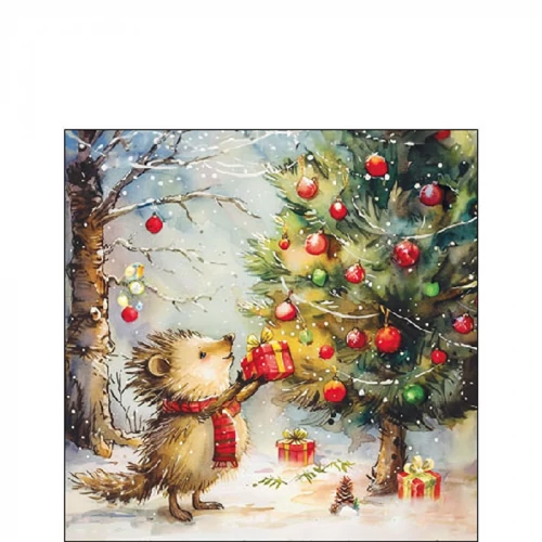 Present for hedgehog papírszalvéta 25x25cm, 20db-os, AMB.32520105