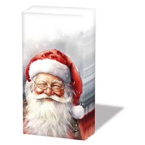 Happy Santa papírzsebkendő 10db-os, AMB.32219075