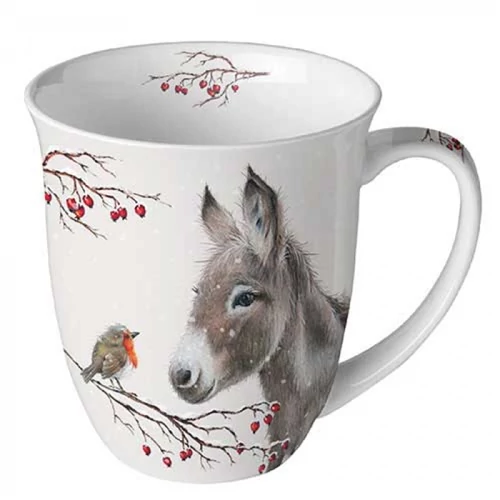 Donkey and robin porcelánbögre 0,4l, AMB.38420100