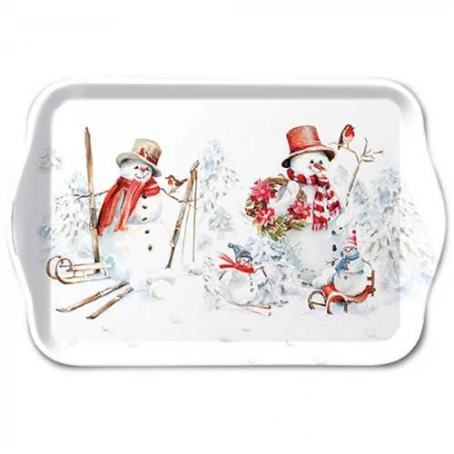 Sporty snowmen műanyag kistálca 13x21cm, AMB.33720095
