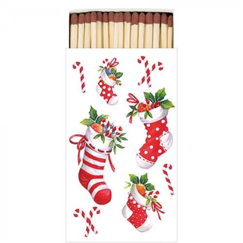 X-mas stockings white gyufa 6,5x11cm, AMB.39520200